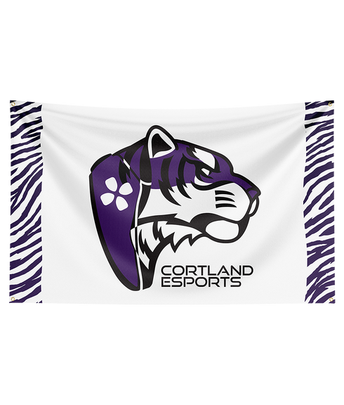 Cortland Purple Tigers Esports Elite 3' x 2' Flag