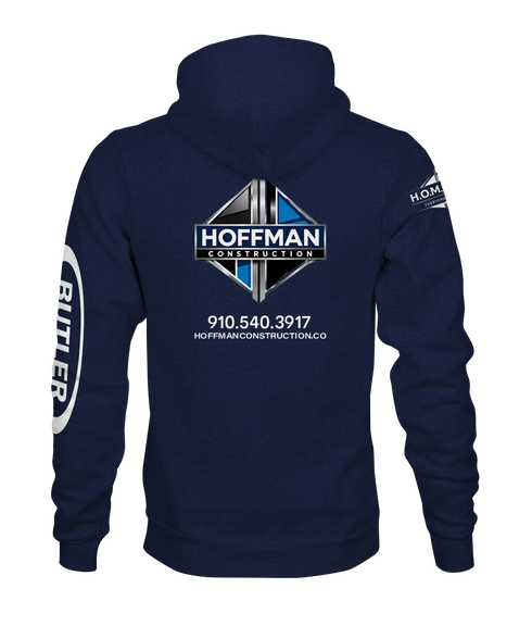 Hoffman Construction Navy Hoodie