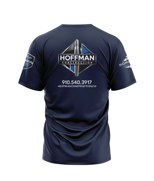 Hoffman Construction Navy S/S T-shirt