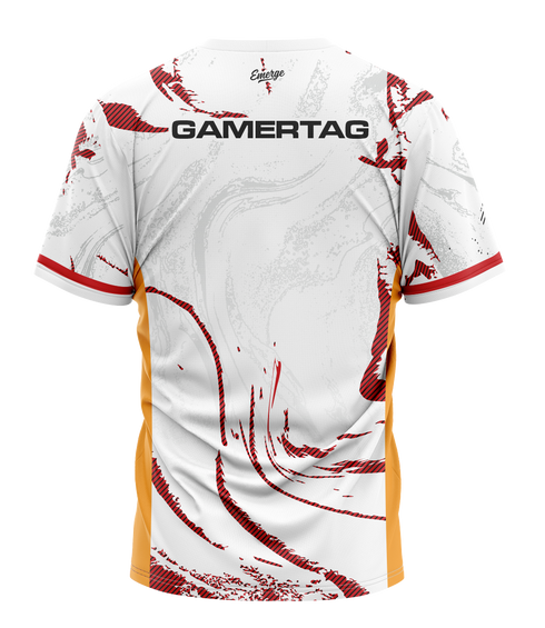 Decimate Gaming '26 White Elite Crew Neck Jersey