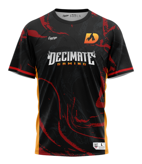 Decimate Gaming '26 Black Elite Crew Neck Jersey