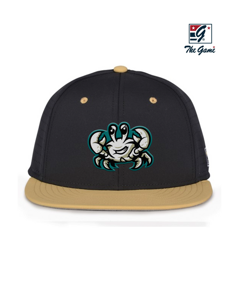 Cape Fear Ghost Crabs Black & Gold Logoed Game Changer Hat