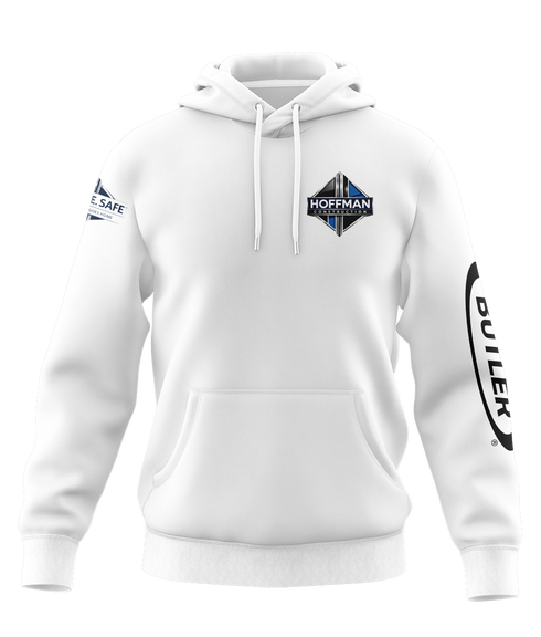 Hoffman Construction White Hoodie