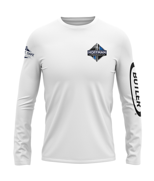 Hoffman Construction White L/S T-shirt