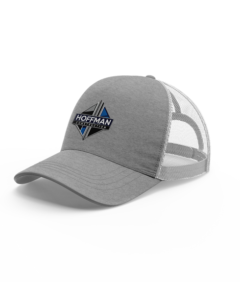 Hoffman Construction Gray Snapback Trucker Hat