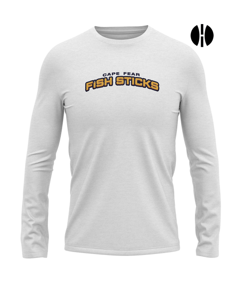 Cape Fear Fish Sticks Word Mark L/S Performance T-shirt