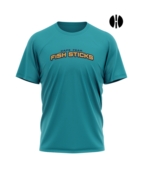 Cape Fear Fish Sticks Word Mark S/S Performance T-shirt
