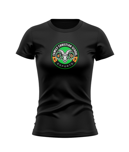 Family Christian School Esports S/S Ladies Tri-Blend T-shirt